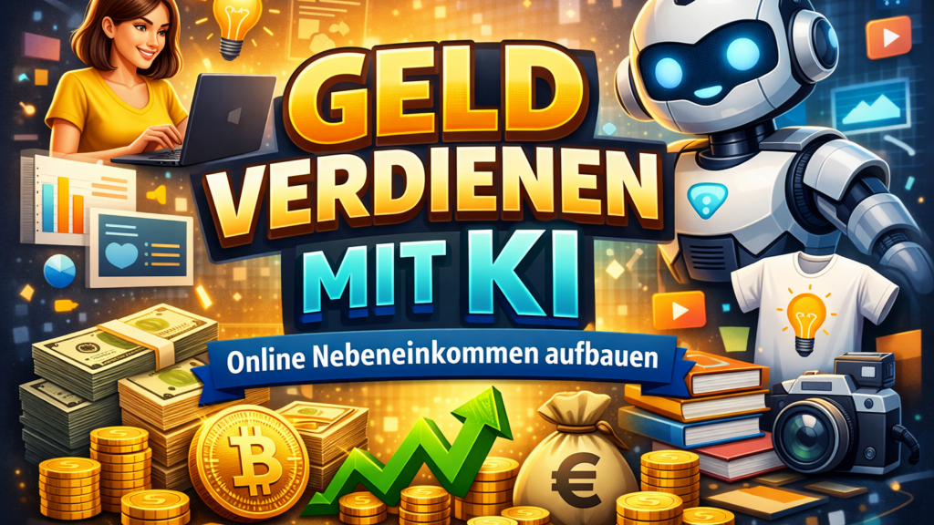 Geld verdienen mit KI – So baust Du Dir ein Online Nebeneinkommen auf