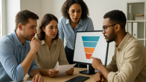 Funnel Abbruchstellen finden bei einer gemeinsamen Analyse